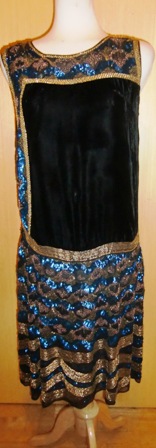 xxM485M  1920s Wonderful Gatsby dress, French Label